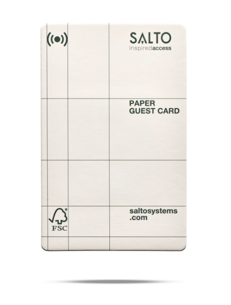 SALTO Systems Gästekarte aus Papier